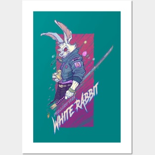 WEIRDO - Follow The White Rabbit - Protector - Teal Posters and Art